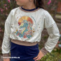 Preview: Bügelbild Blumen-Einhorn